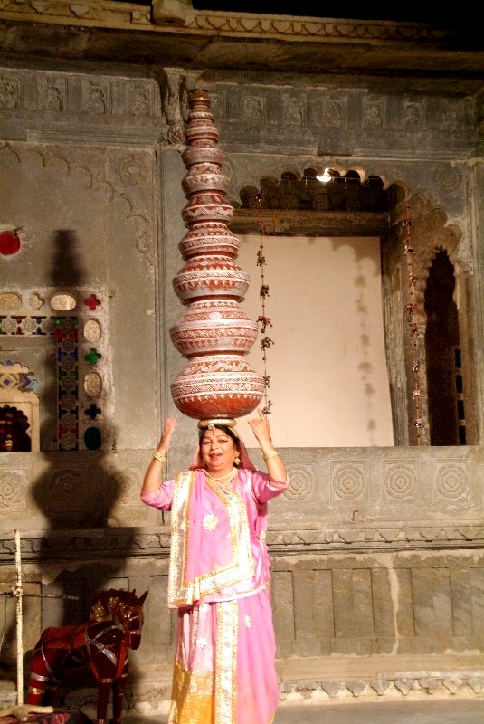 Udaipur, Rajasthan, Indien: Kunst und Kulturschau